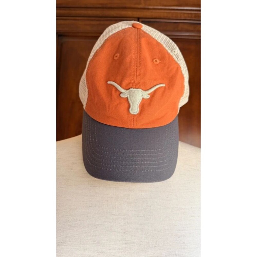 Texas Longhorns Top of the World Orange Cream Mesh Trucker Hat